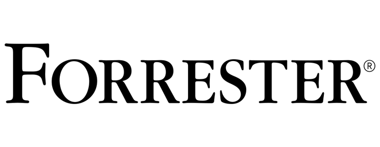 The Forrester logo, with the name “Forrester” in black letters.