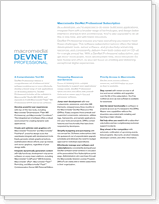 DevNet Subscriptions at a Glance
