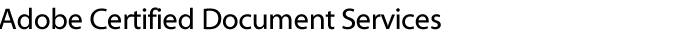 Adobe Certified Document Services