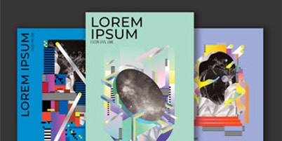 Poster templates with Lorem Ipsum text