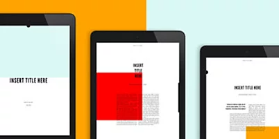 Bright Block Color eBook Layout