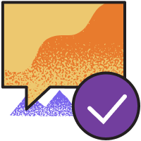A white checkmark in a purple circle next to a yellow conversation box shows how engagement letters reduce misunderstandings.