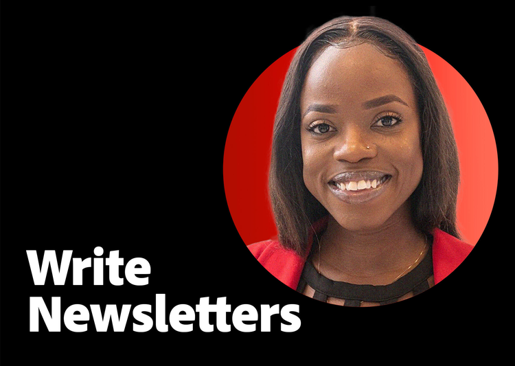 https://video.tv.adobe.com/v/3429511?end=nothing\&learn=on | Write newsletters