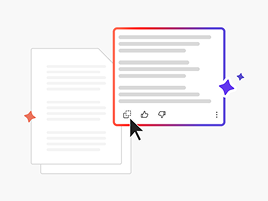 AI Assistant helps rewrite content.
