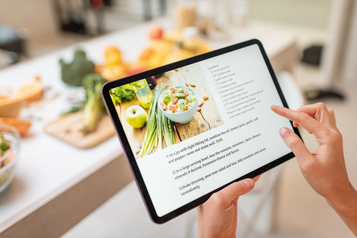 How to store recipes digitally with a storage app Adobe Acrobat