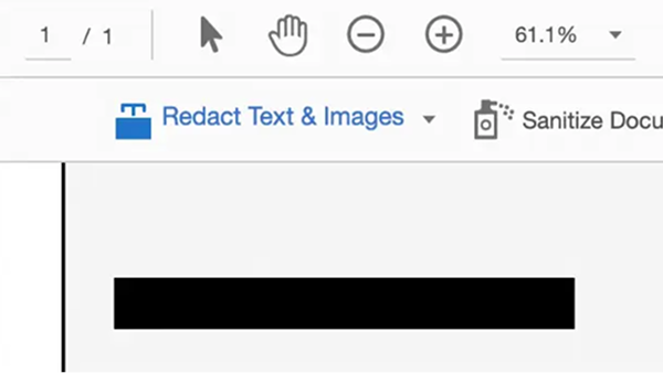 Draw rectangles over the text or images you want to remove from the PDF.