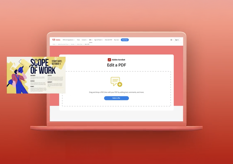 Play video: How to edit a PDF