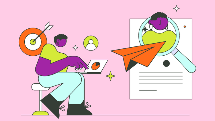 A person writes a thank you letter after an interview on their laptop.