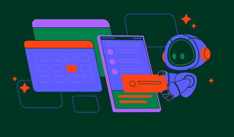A meeting agenda is created on a smartphone with AI.