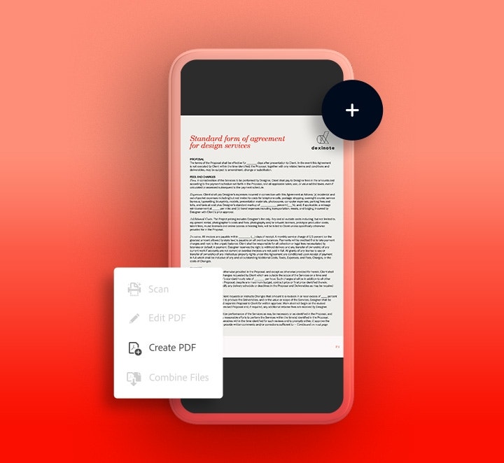Graphic of making a fillable PDF document on a mobile phone