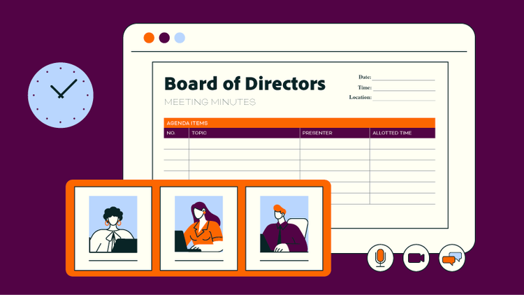 Boardmember Roster Example Template How to write board meeting minutes efficiently | Adobe Acrobat