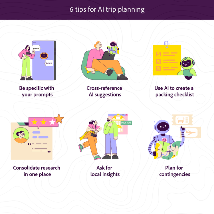 Six tips for travel planning.