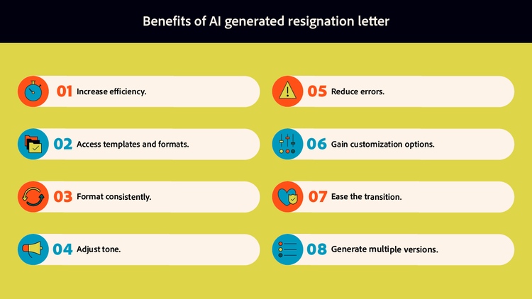 The benefits of an AI-generated resignation letter.