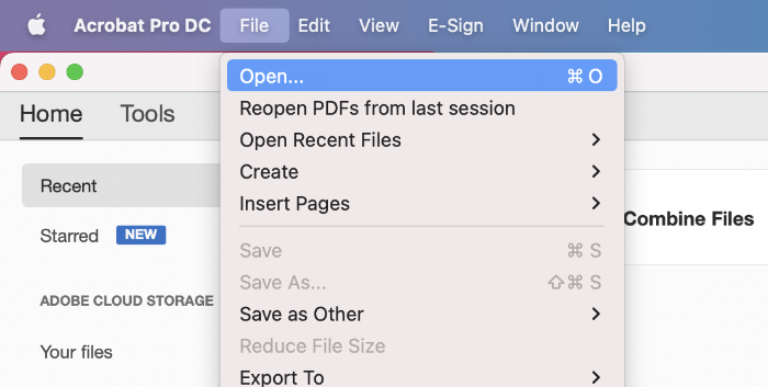 Remove security protection from PDF click “Open” option
