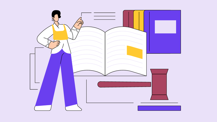 A student studies for the LSAT.