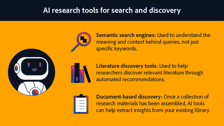 AI research tools for search and discovery.