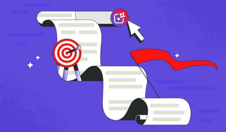 A document uses Acrobat AI Assistant as a mission statement generator.
