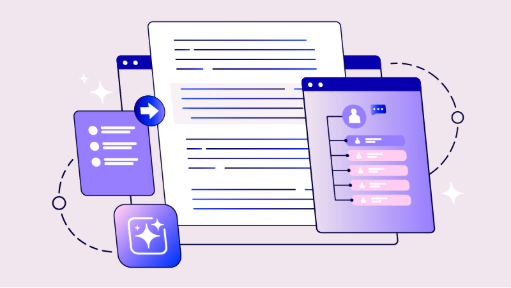 An AI detector checks a document.