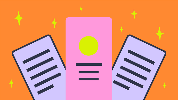 Three animated flashcards are shown.