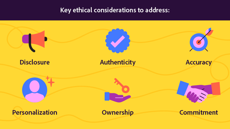 Ethical considerations to address when creating an AI reference letter.