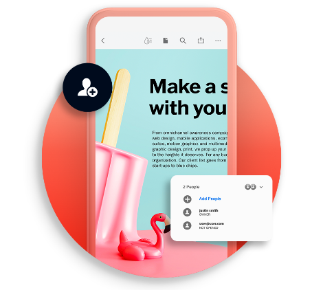 يمكنك مشاركة الملفات عبر الأجهزة المكتبية والجوال والويب.