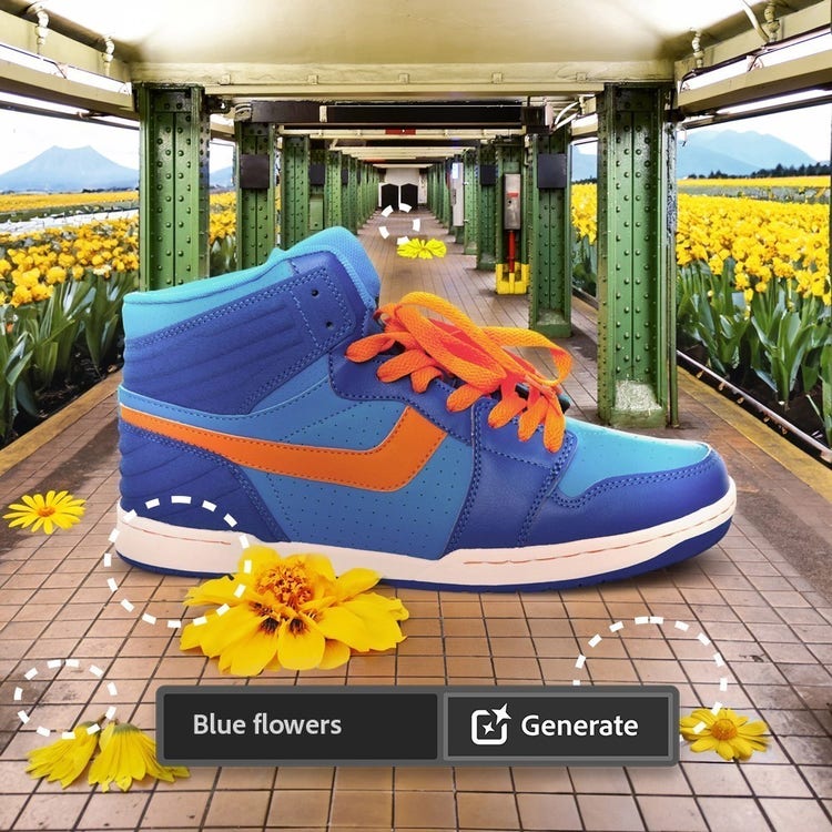Generate Blue Flowers