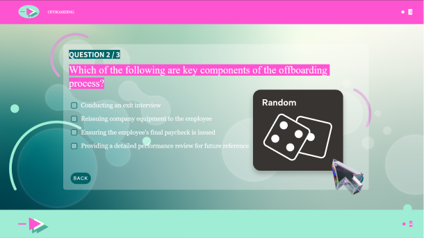 randomized question pool