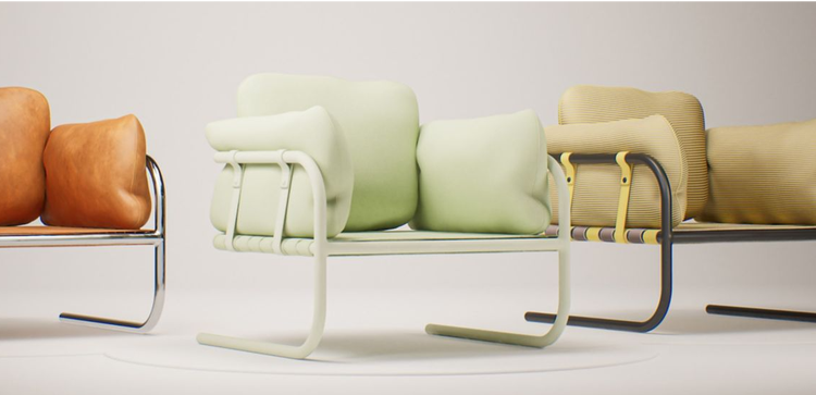 3D furniture models of chairs