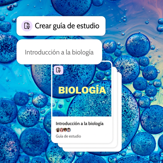 Células vistas a través de un microscopio de fondo. Una indicación para crear una guía de estudio de introducción a la biología y una vista previa de la guía.