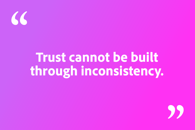 Quote from text Quote on pink background