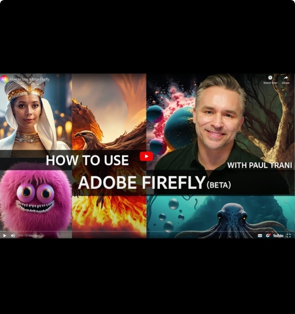 Mit Adobe Firefly kreativ durchstarten – mit Paul Trani.