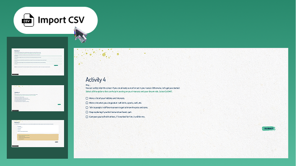 Vorlage für CSV-Fragenimport