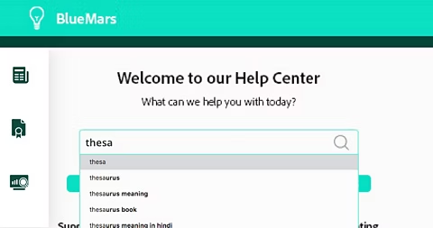 Autokorrektur bei Suchanfragen