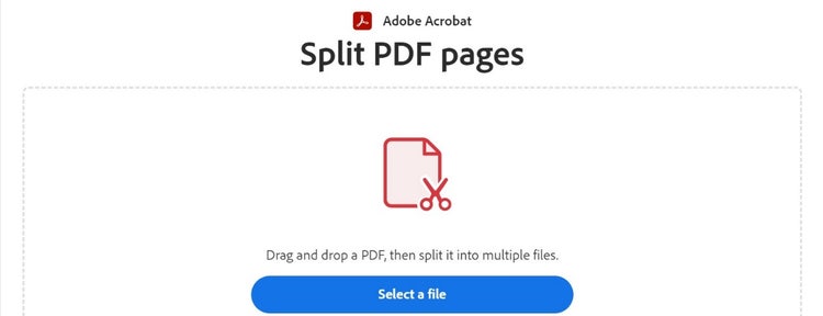 Adobe Split PDF Online and Desktop