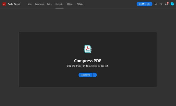 Screenshot of Compress PDF for Mac