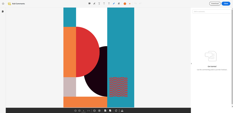 Edit a PDF mode on Adobe Acrobat online services.