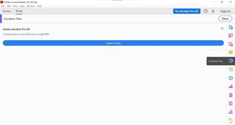 A screenshot of a PDF reader with a blue button displayed in the middle and colourful icons on the right-hand side., Picture