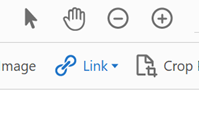 Menu bar with link option.