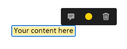 A screenshot showing options to remove highlighted text in the Adobe Acrobat app.