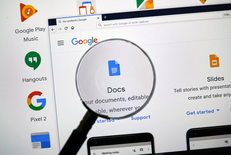 Google Docs logo representing the cloud-based document creation and editing platform by Google.