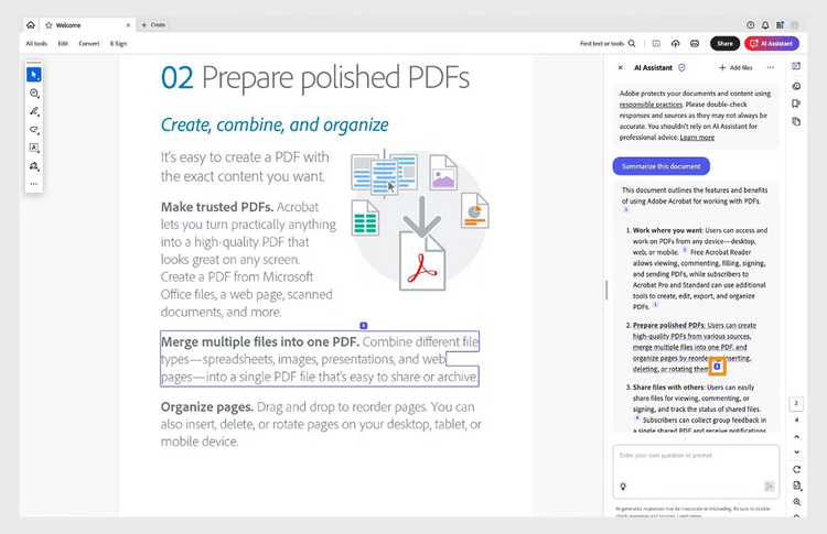 AI assisted review and editing