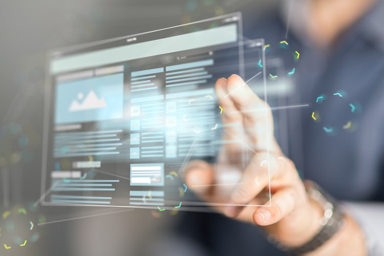 A digital webpage displayed on a computer screen, showcasing modern online connectivity and technology for accessing information and resources.