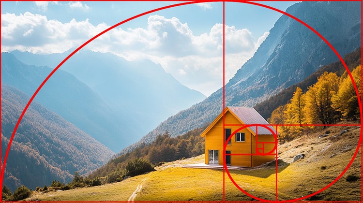 Nautilus shell with Fibonacci spiral pattern.