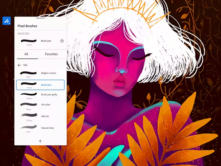 Digital painting and drawing app | Adobe Fresco