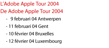 Adobe Expo Dagen 2003