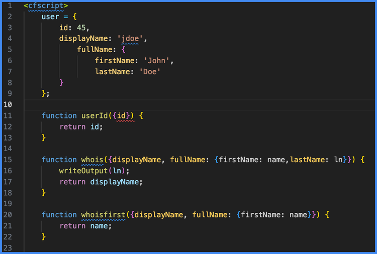 Accélération du codage avec CFML