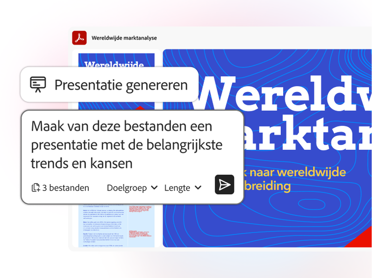 https://main--da-dc--adobecom.aem.page/dc-shared/fragments/modals/videos/acrobat/generative-ai-pdf/rewrite-text-real-quick#edit-pdf | Documentsectie getiteld ‘Strategische aanbevelingen’ met AI-bewerkingsopties: Herformuleren, Korter maken, Langer maken, Formeel maken. | :play: