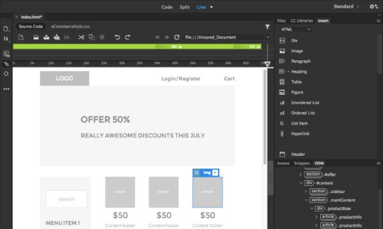 Maak je websites snel gebruiksklaar met sjablonen die je kunt aanpassen.