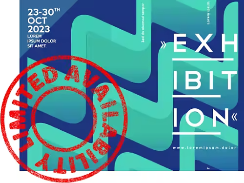 Een "beperkte beschikbaarheid"-stempel op een poster.