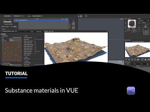 Video titled: Substance Materials in VUE